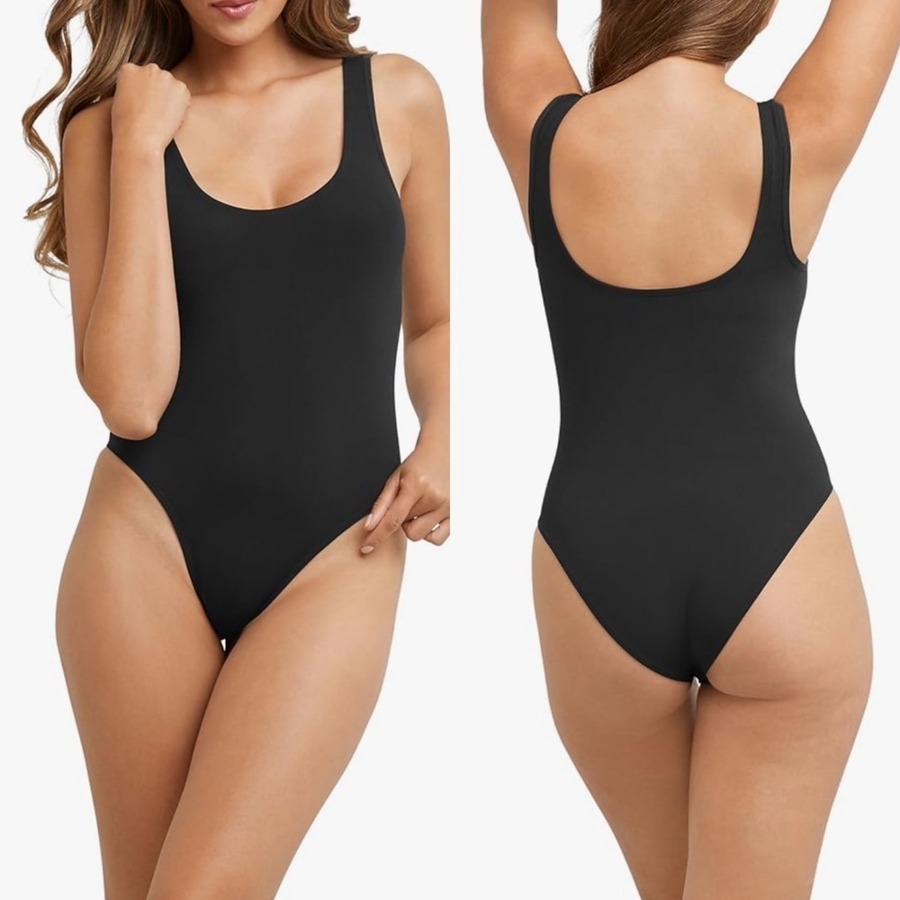 NWT Maidenform Women's M Smoothing Seamless Bodysuit with Built-In Bra shapewear
